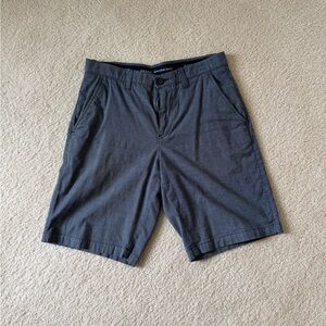 Marc Anthony Charcoal Men's Flat Front Shorts